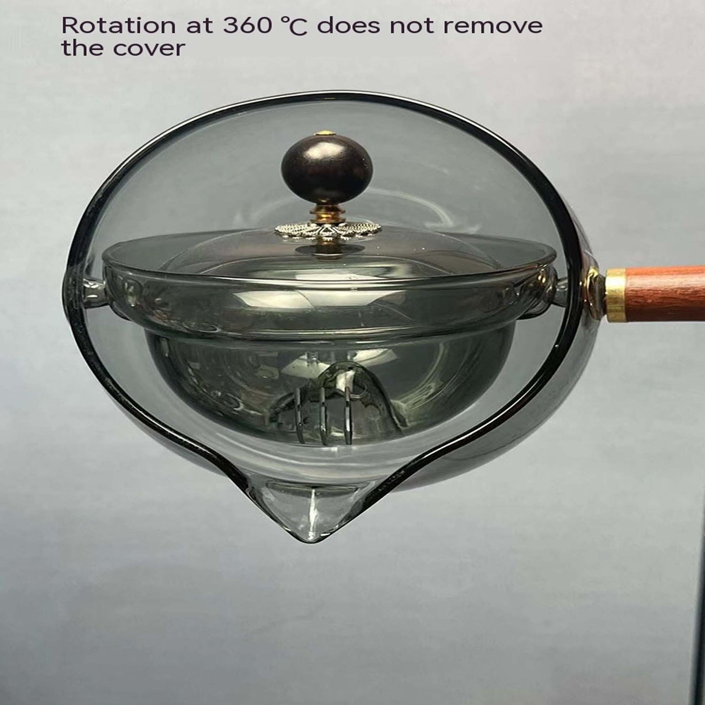 Teapot Semi-automatic Rotary Heat-resistant Glass