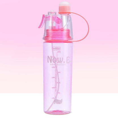 Pink Water Bottle Mist Spray Bottle