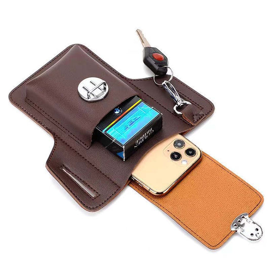 Belt Wallet Phone Holder brown