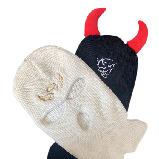 Angel And Devil Full Face Hats
