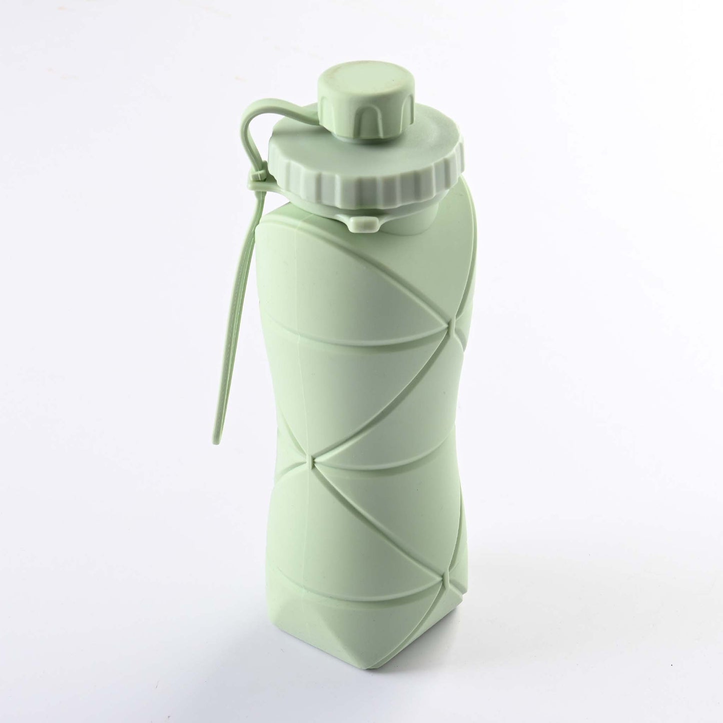 Folding Water Bottle 600ml Folding Silicone Water Bottle