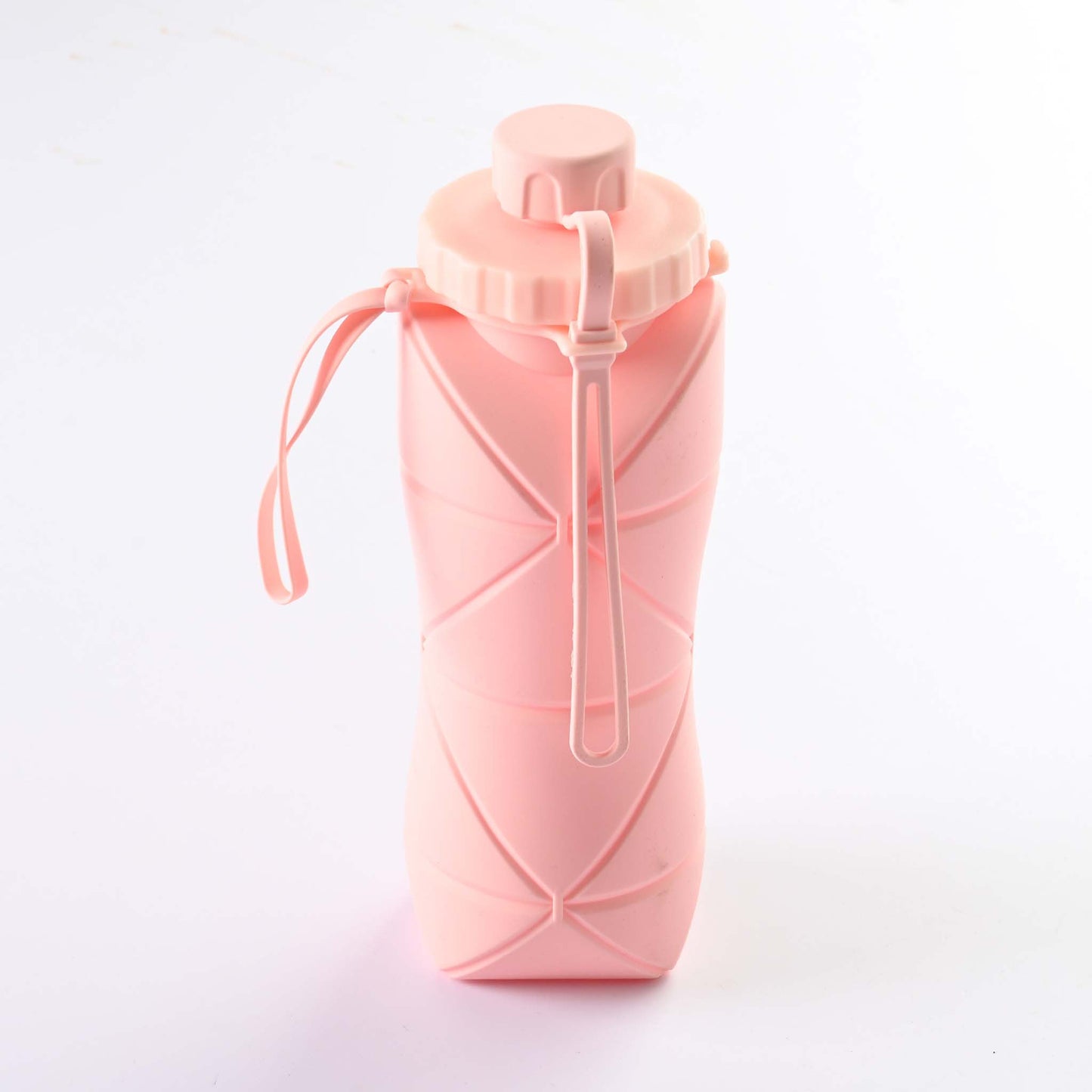 Pink Folding Water Bottle 600ML 