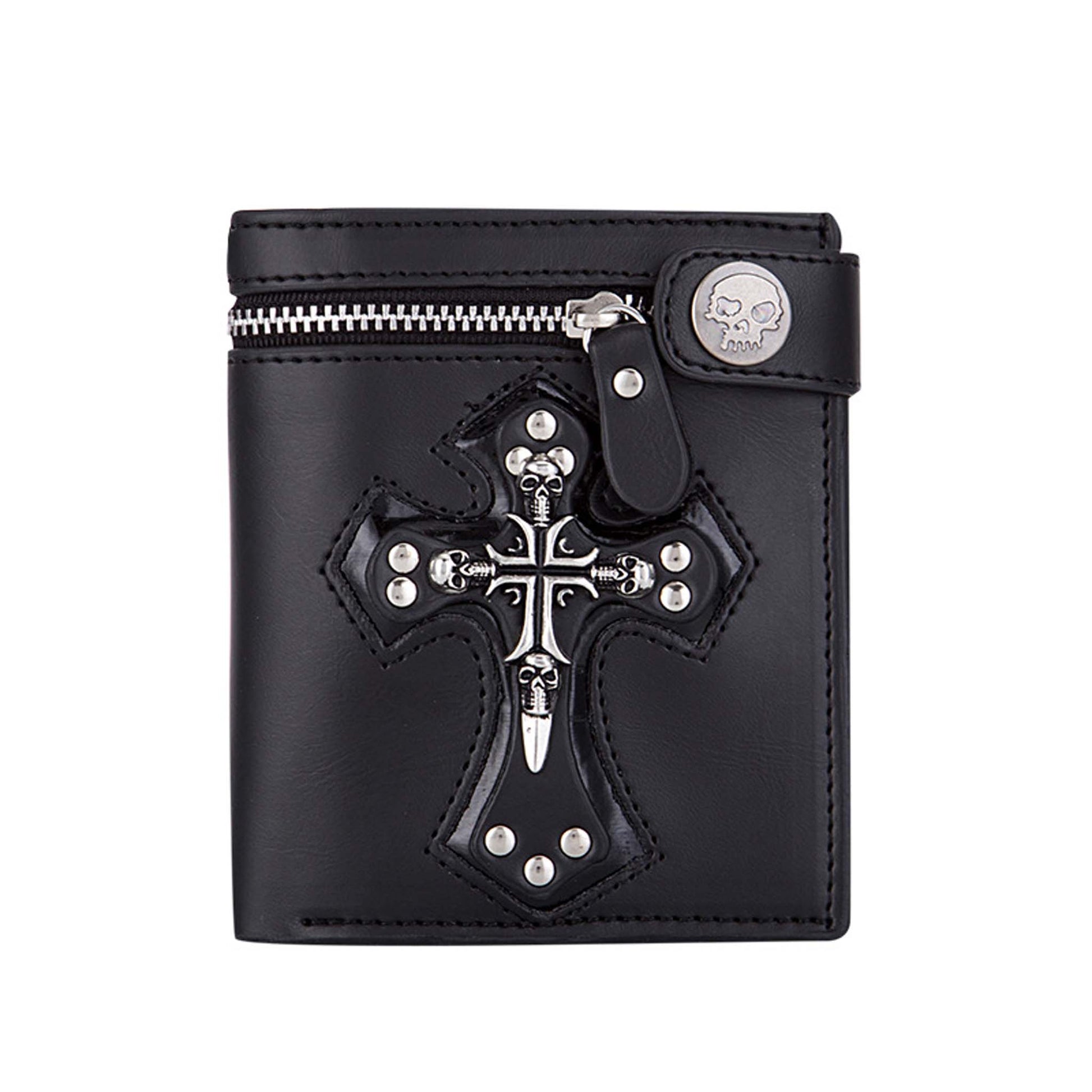 Cross Wallet Pendant Without Chain black