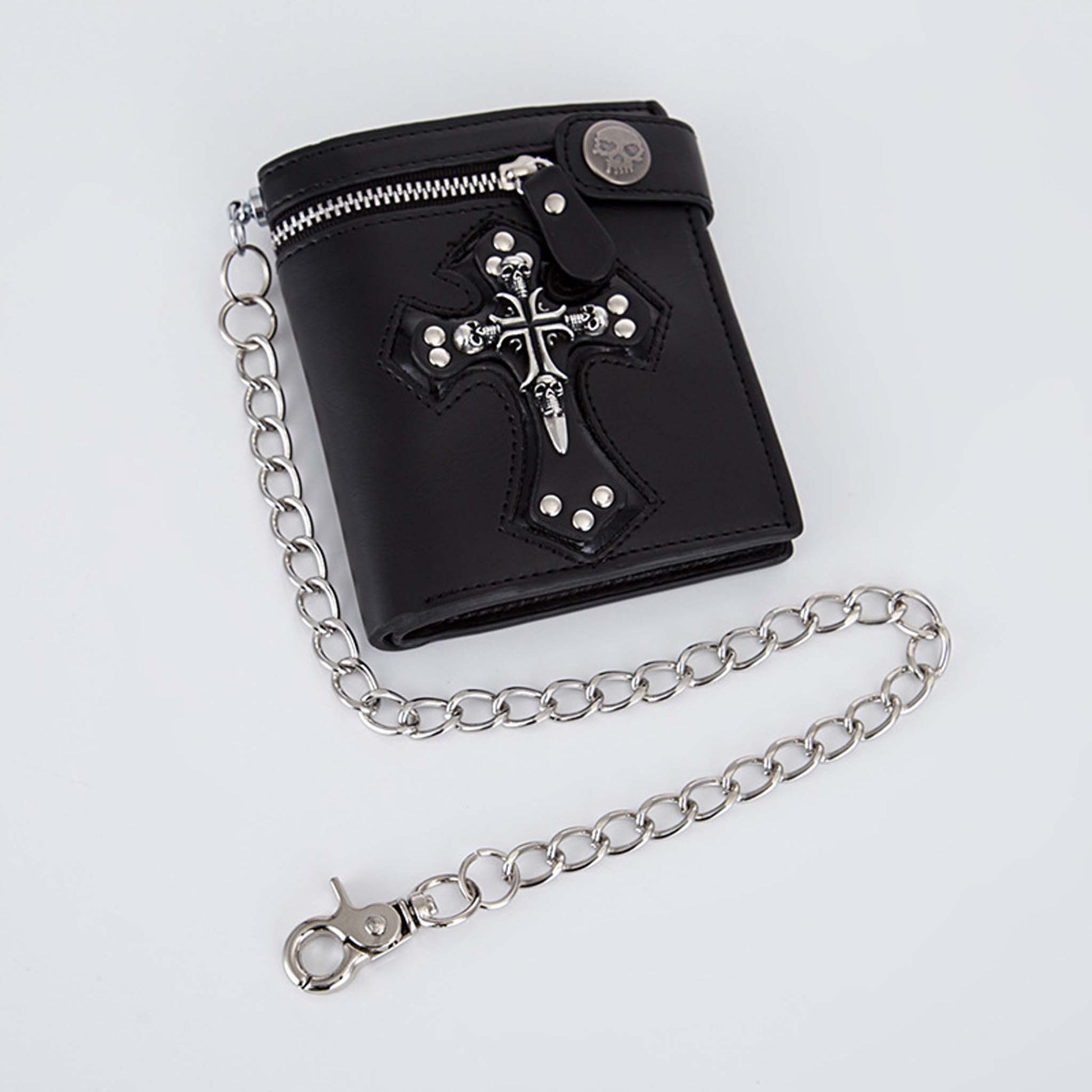 Cross Wallet Pendant With Chain