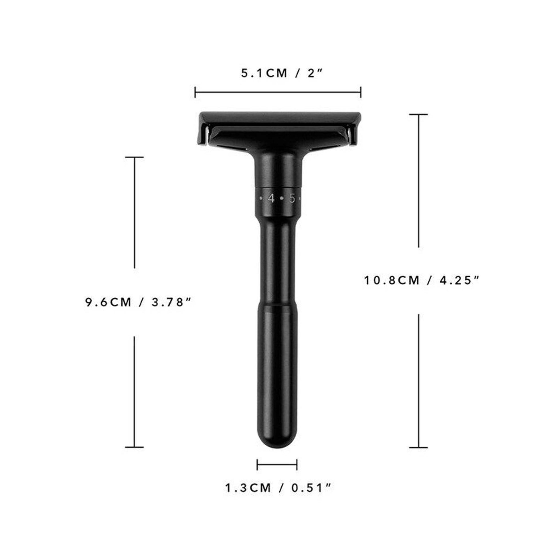 Men's Modern Manual Old-Fashioned Razor black