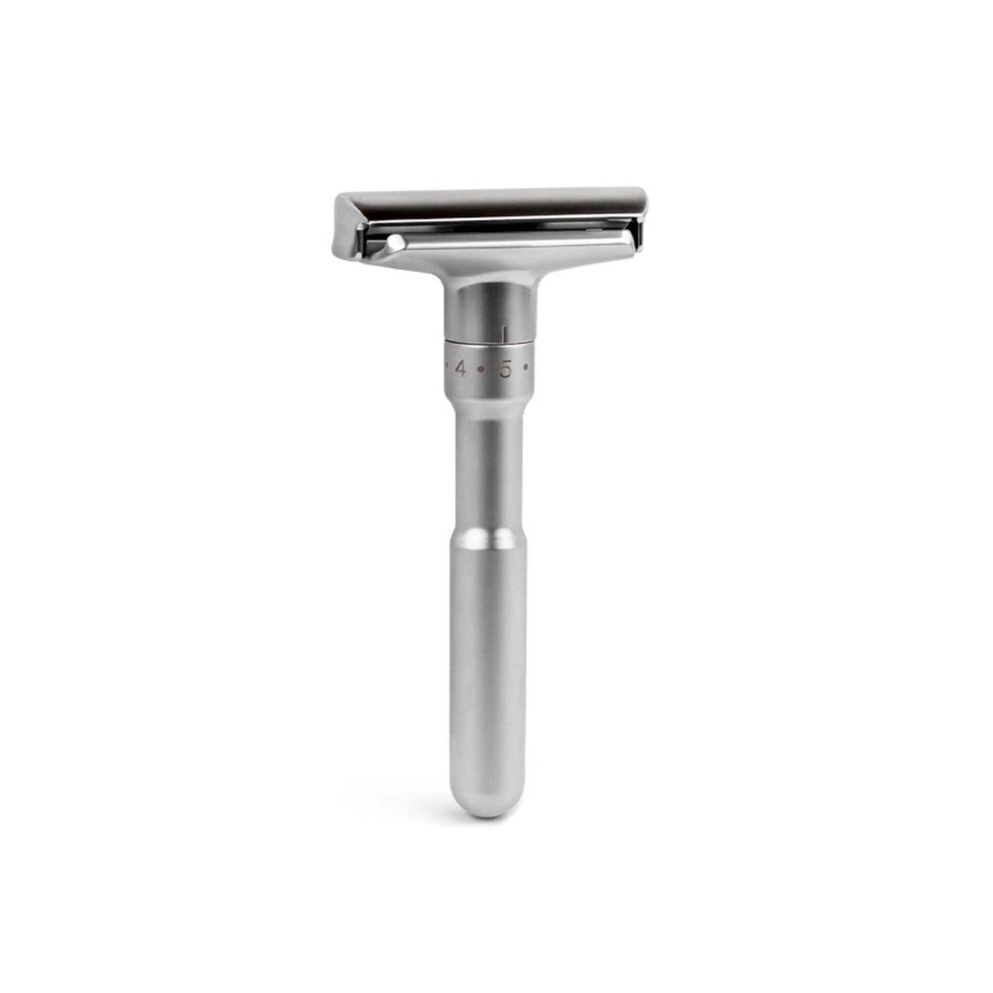 Men's Modern Manual Old-Fashioned Razor silver